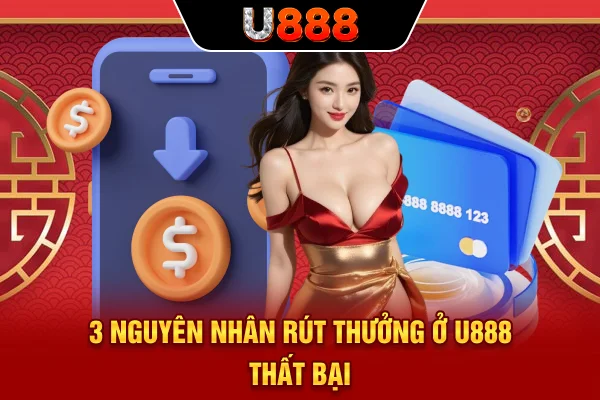 3 nguyên nhân rút thưởng ở U888 thất bại 