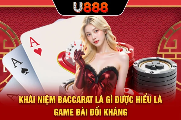Khái niệm “Baccarat là gì” được hiểu là game bài đối kháng